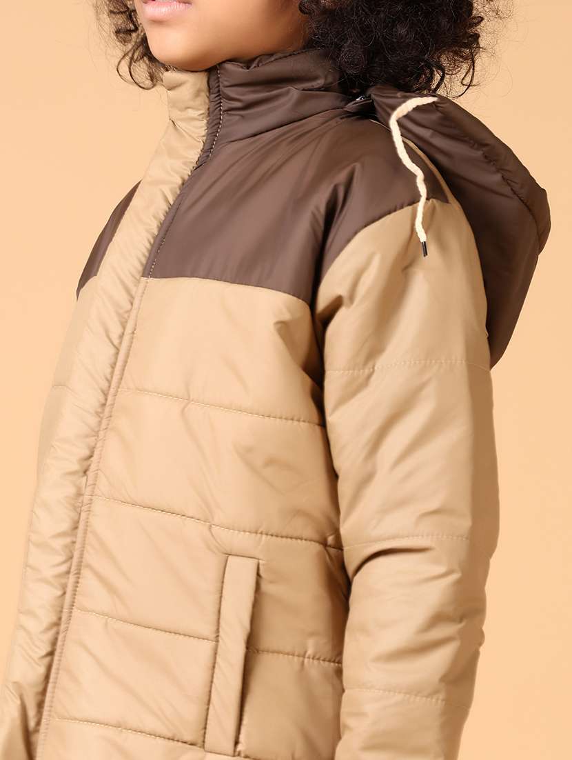 boys color block long sleeve quilted jacket - 21664506 -  Standard Image - 5