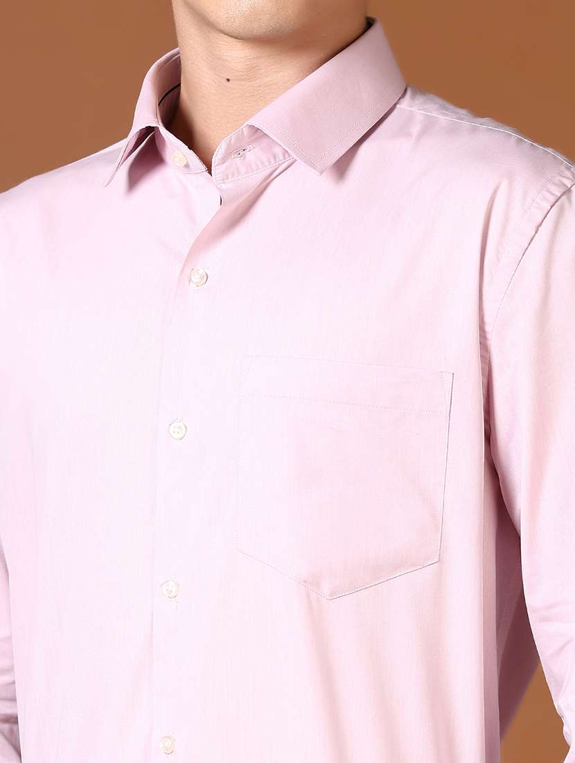 men solid long sleeve formal shirt - 21664518 - Standard Image - 5