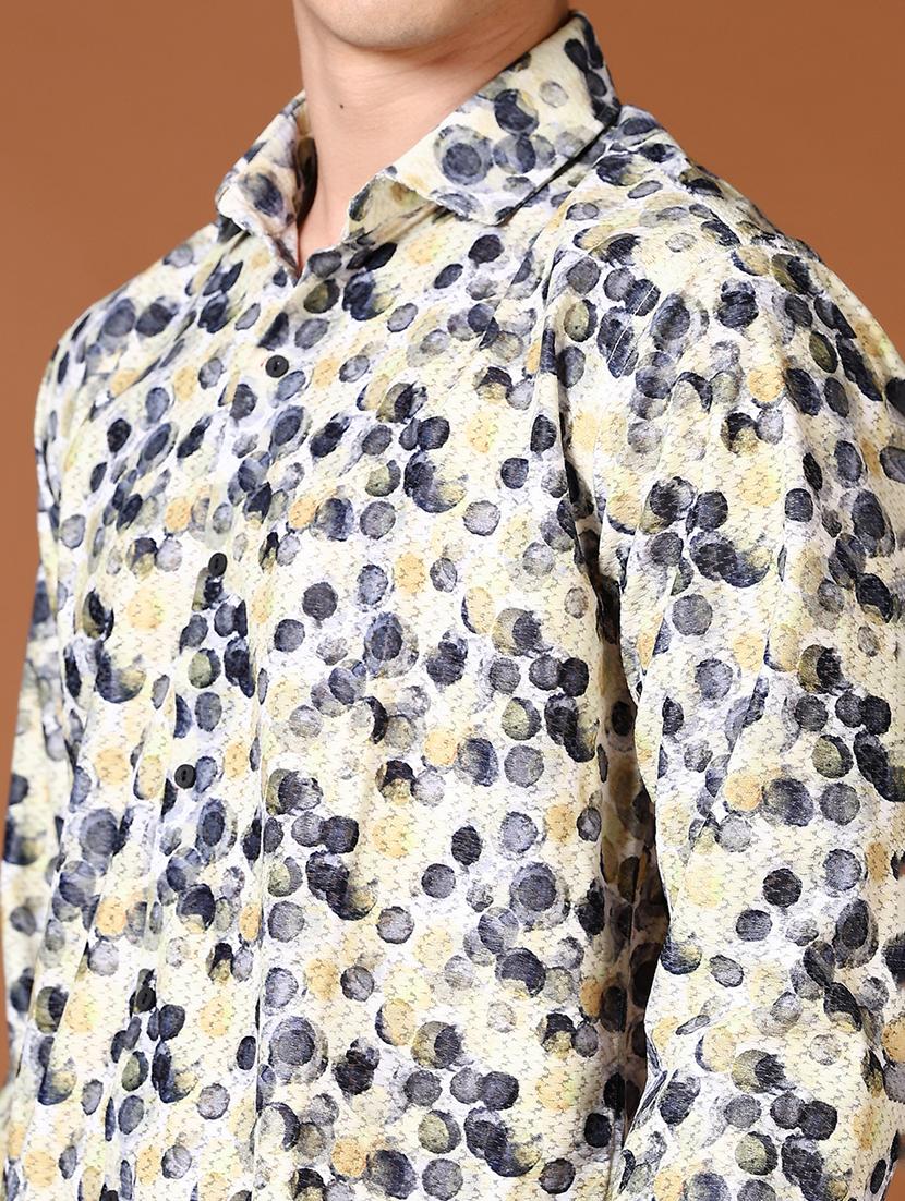 men long sleeves printed casual shirt - 21664524 - Standard Image - 5