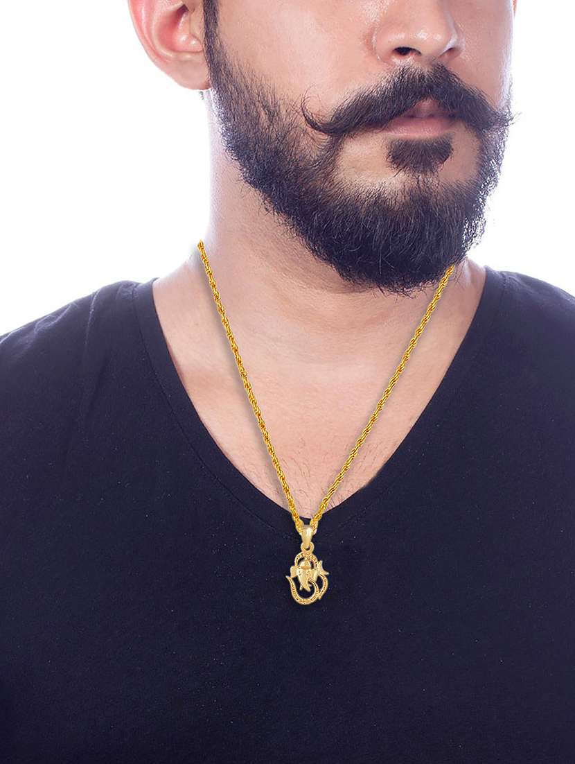 men sacred idol pendant with chain - 21664878 -  Standard Image - 3