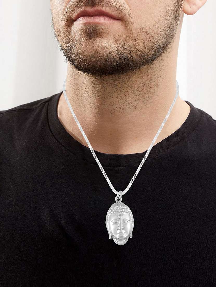 men sacred idol pendant with chain - 21664881 - Standard Image - 3