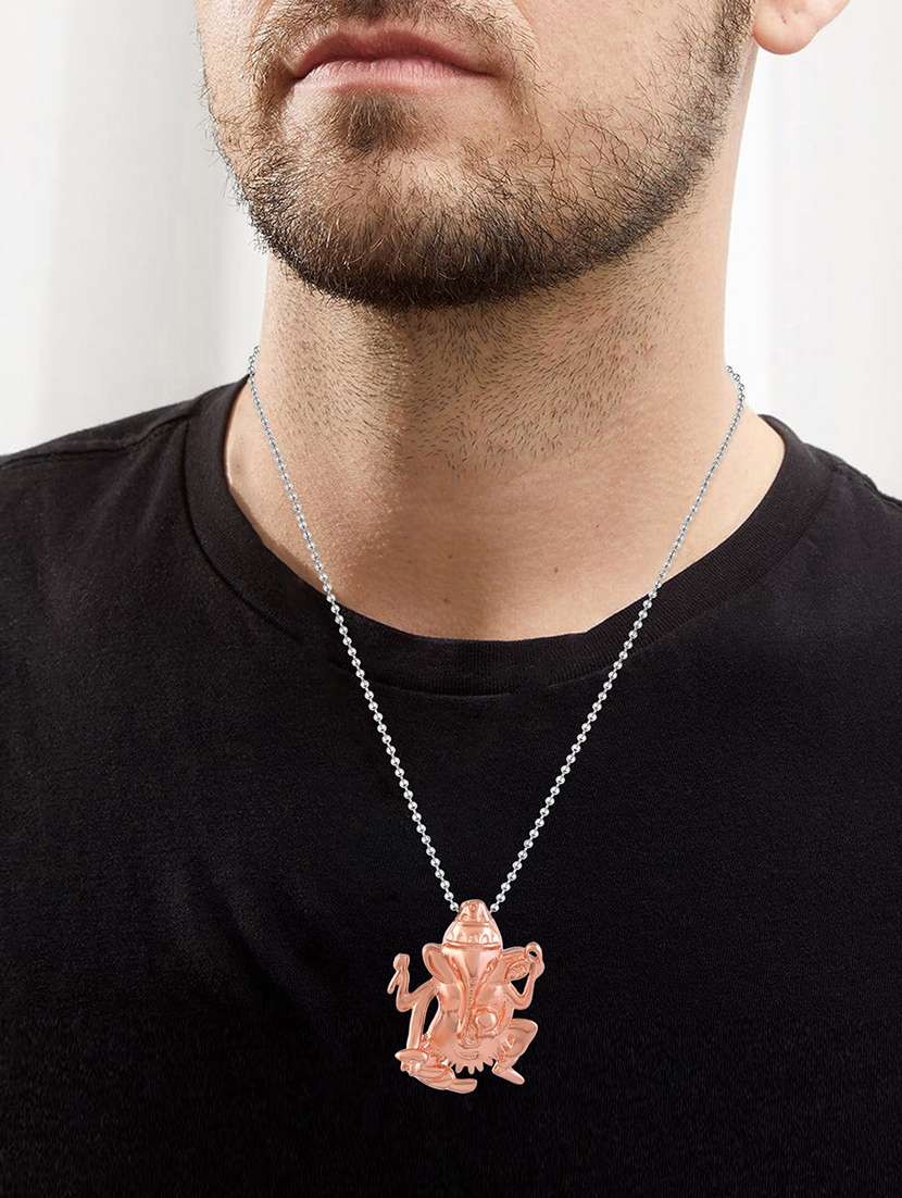 men sacred idol pendant with chain - 21664887 -  Standard Image - 3
