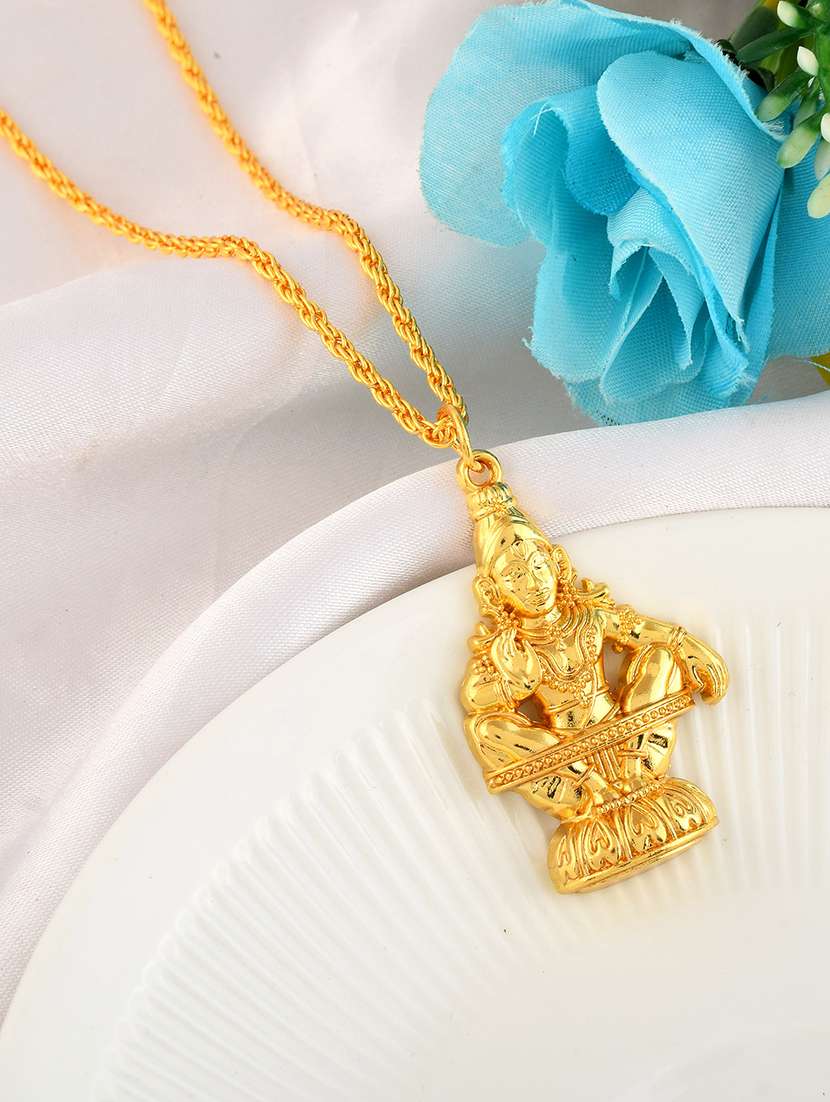 men sacred idol pendant with chain