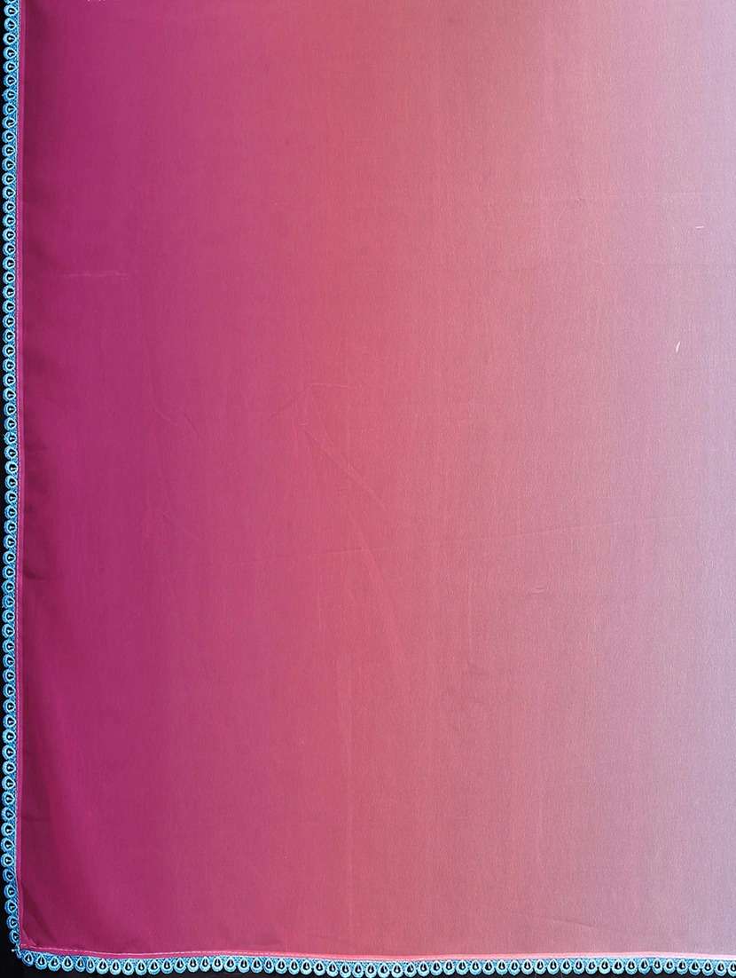 women multi color ombre lace work saree with blouse - 21664896 -  Standard Image - 3