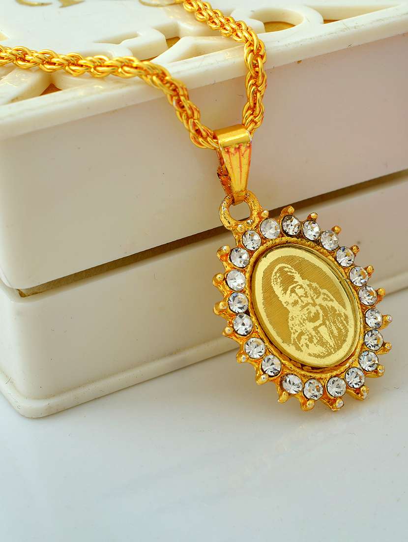 men sacred idol pendant with chain
