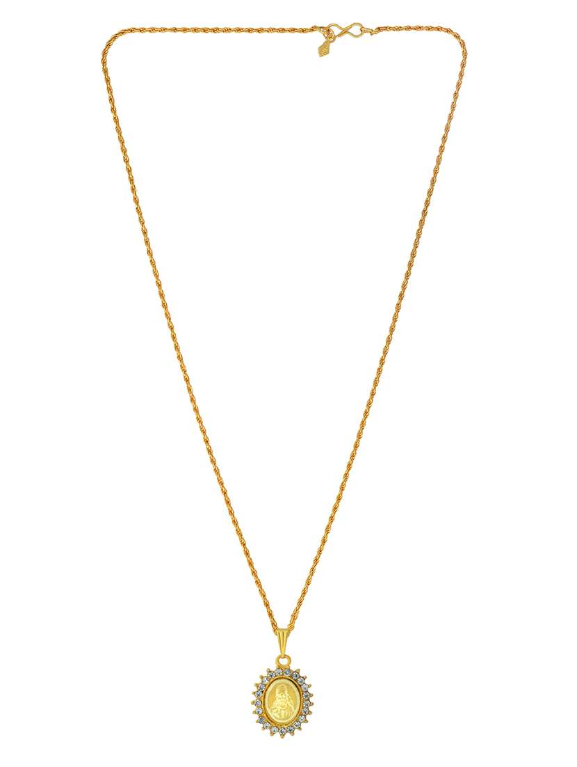 men sacred idol pendant with chain - 21664916 -  Standard Image - 3