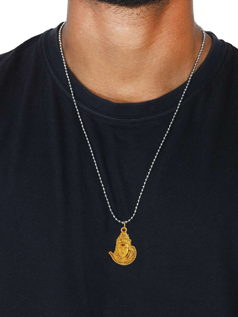 men sacred idol pendant with chain - 21664918 -  Standard Image - 3