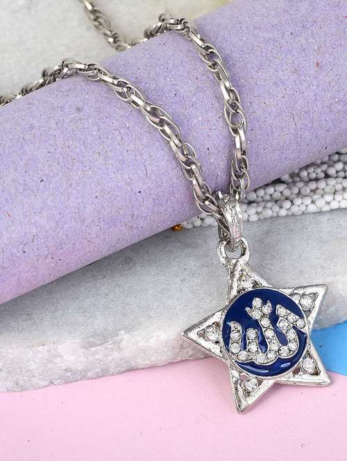 men sacred religious pendant with chain - 21664941 -  Standard Image - 0