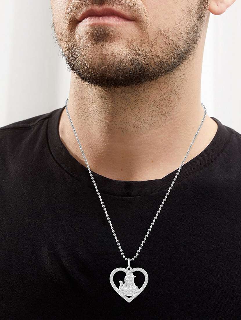men sacred idol pendant with chain - 21664990 -  Standard Image - 3