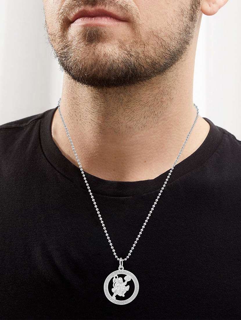 men sacred idol pendant with chain - 21664991 -  Standard Image - 3