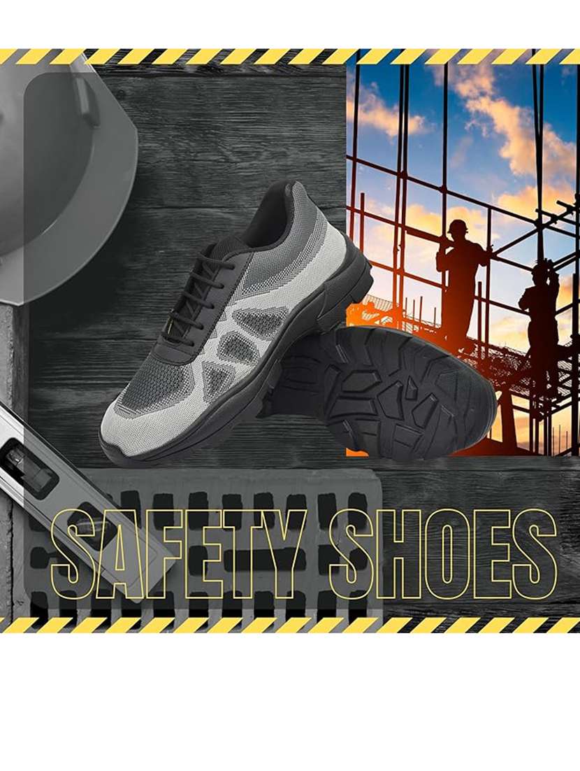 men grey lace up sport shoes - 21664995 -  Standard Image - 3