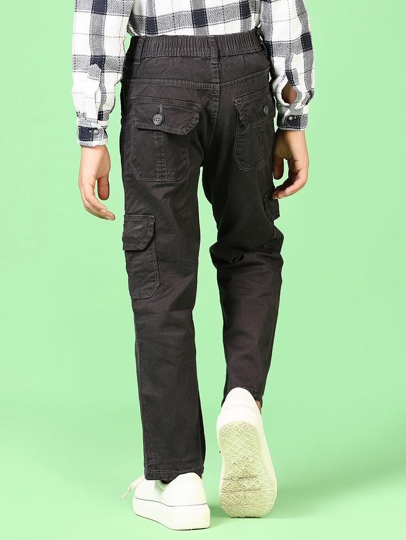 kids mid rise plain cargo - 21665113 - Standard Image - 3