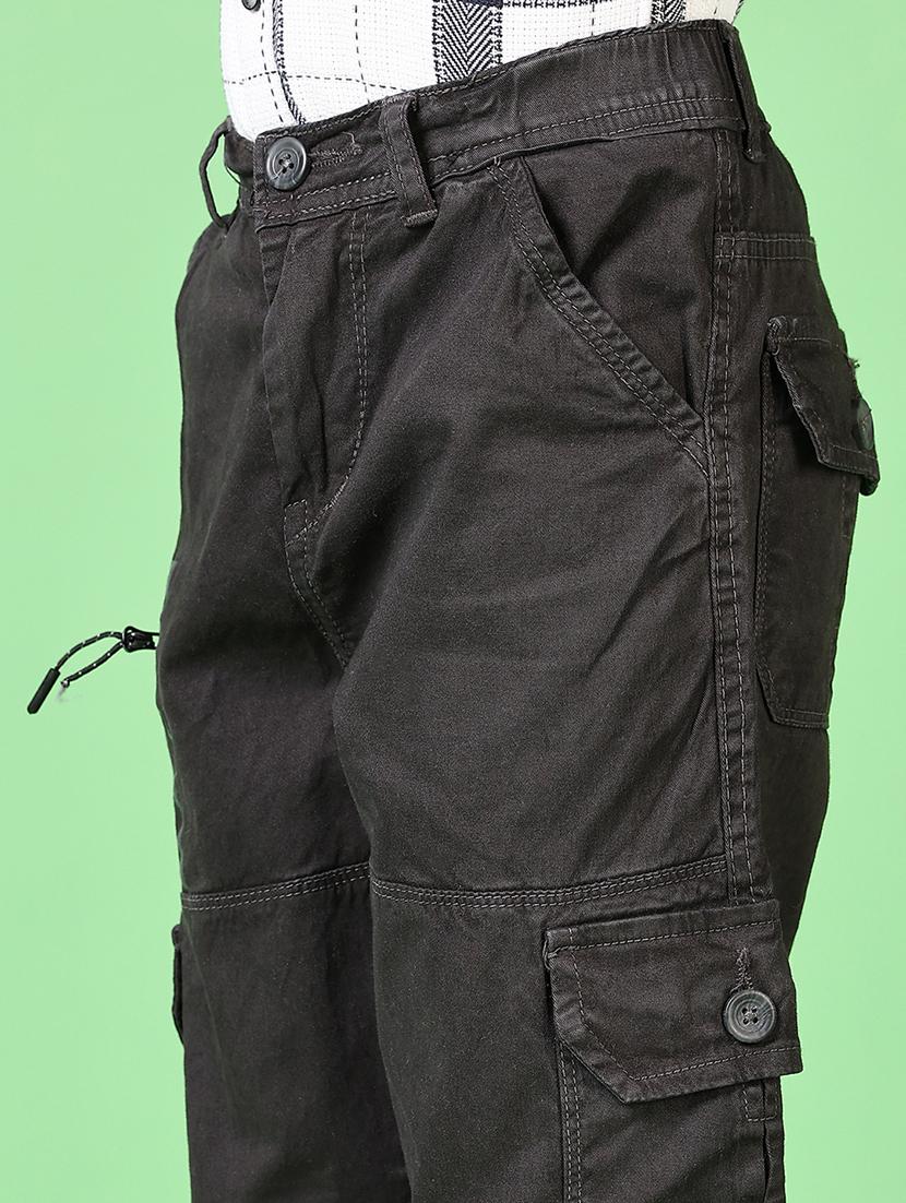 kids mid rise plain cargo - 21665113 - Standard Image - 5