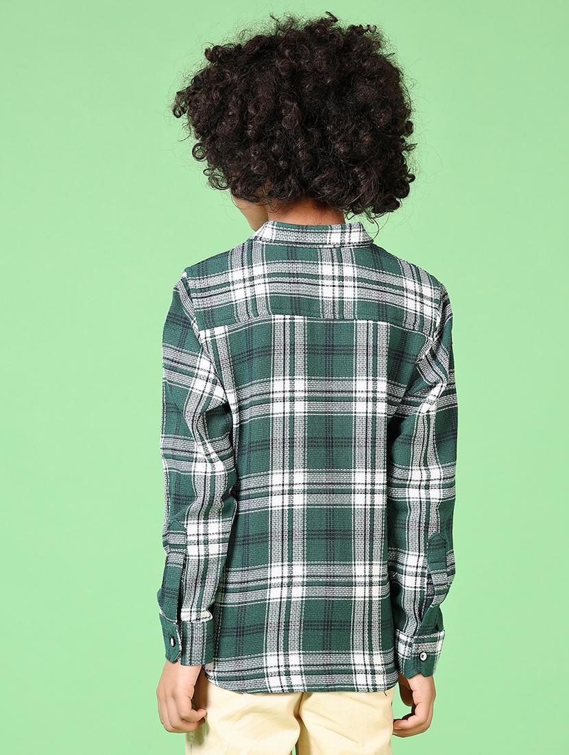boys long sleeves checkered shirt - 21665135 - Standard Image - 3