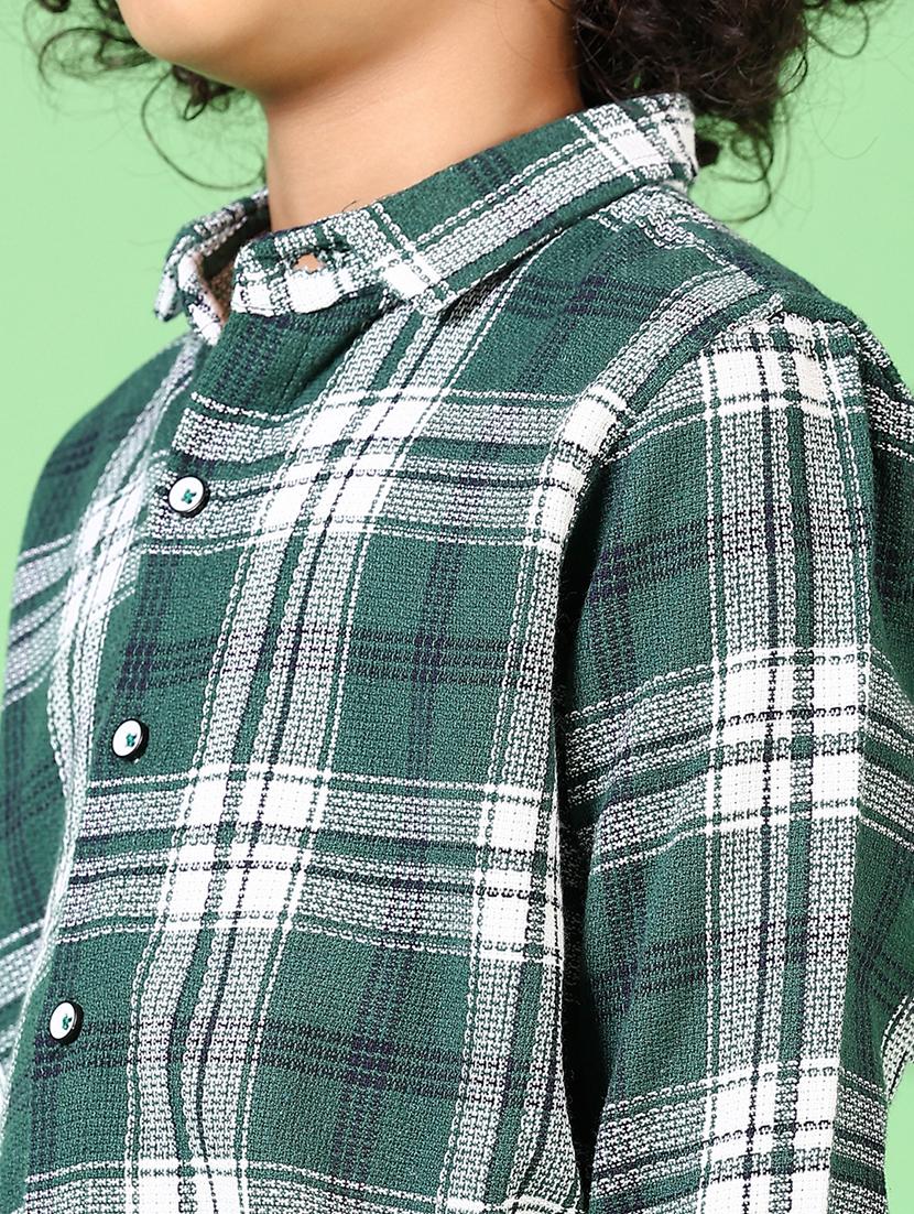 boys long sleeves checkered shirt - 21665135 - Standard Image - 5