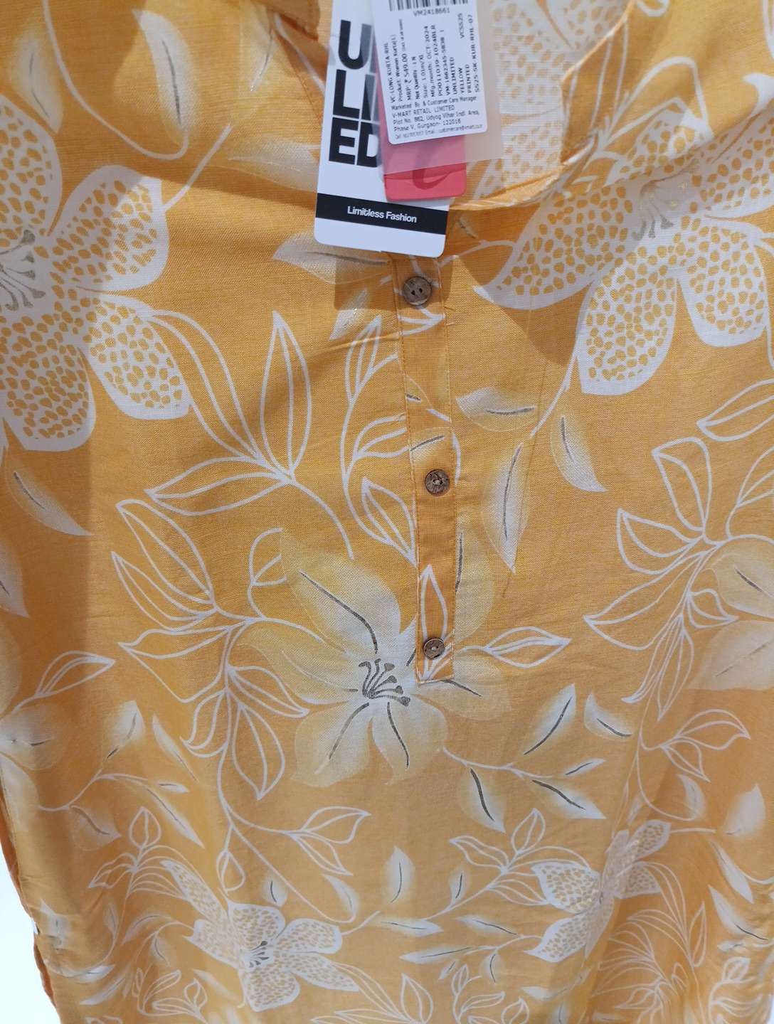 yellow two tone rayon kurta - 21665140 - Zoom Image - 0