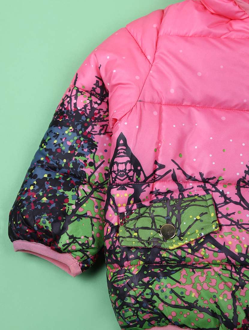 boys printed long sleeve hooded jacket - 21665178 -  Standard Image - 3