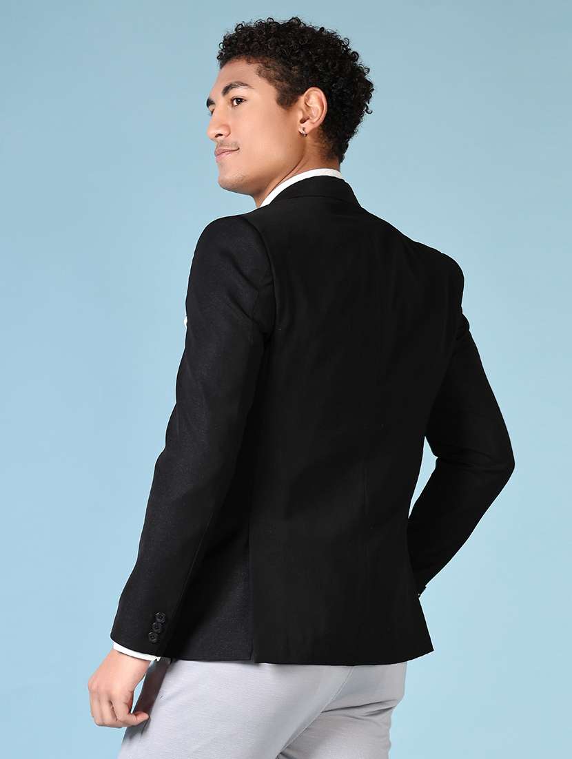men solid long sleeve single breasted blazer - 21665182 -  Standard Image - 3