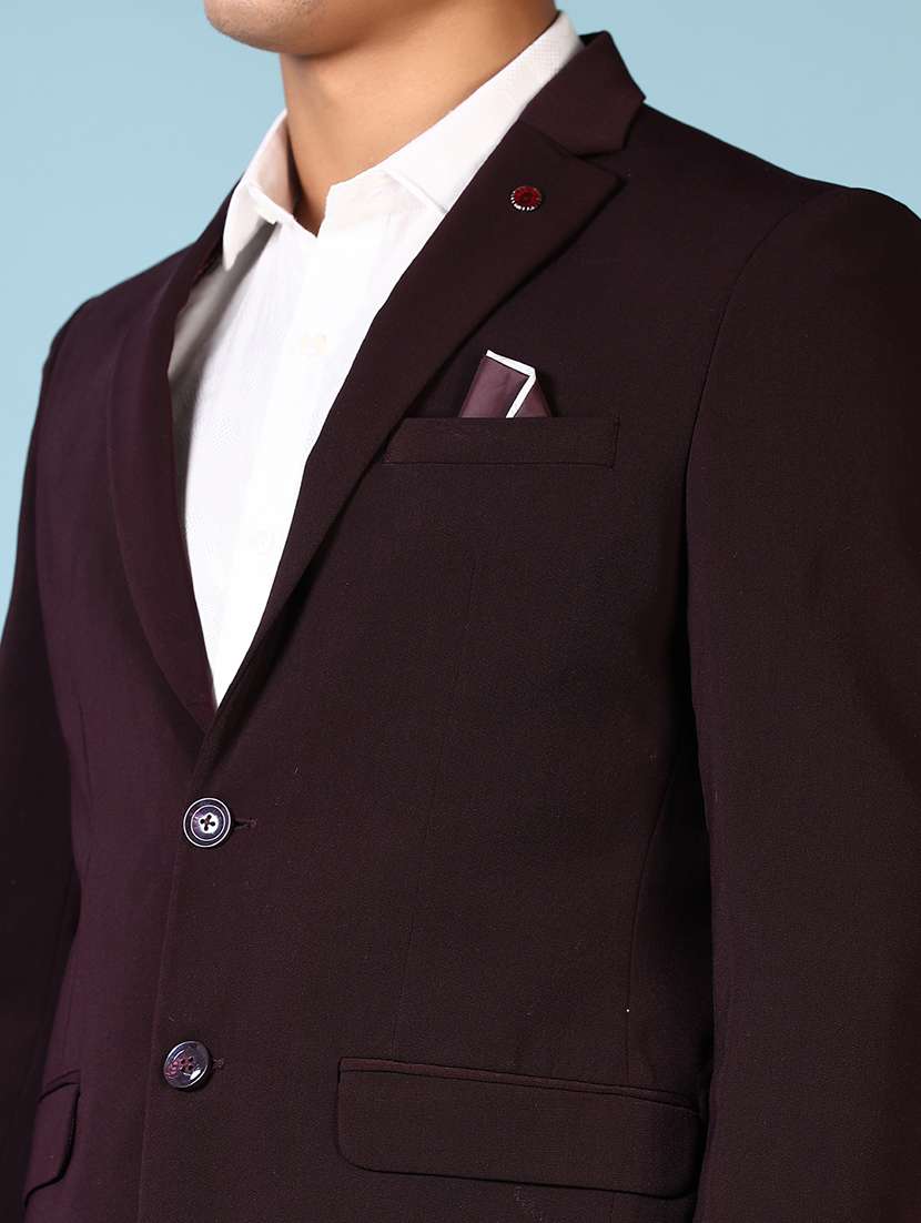 men solid long sleeve single breasted blazer - 21665185 -  Standard Image - 5