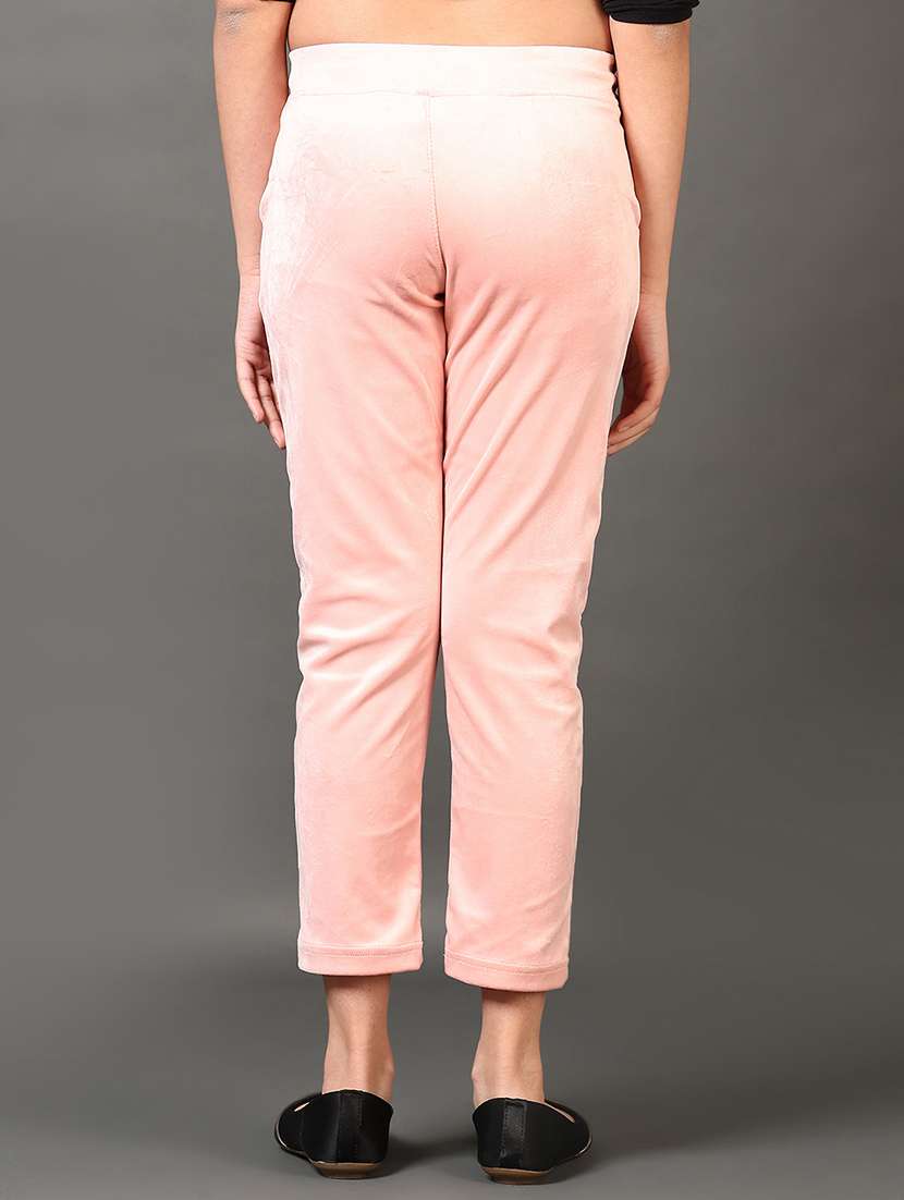 girls solid mid rise winter wear pyjama  - 21665357 -  Standard Image - 3