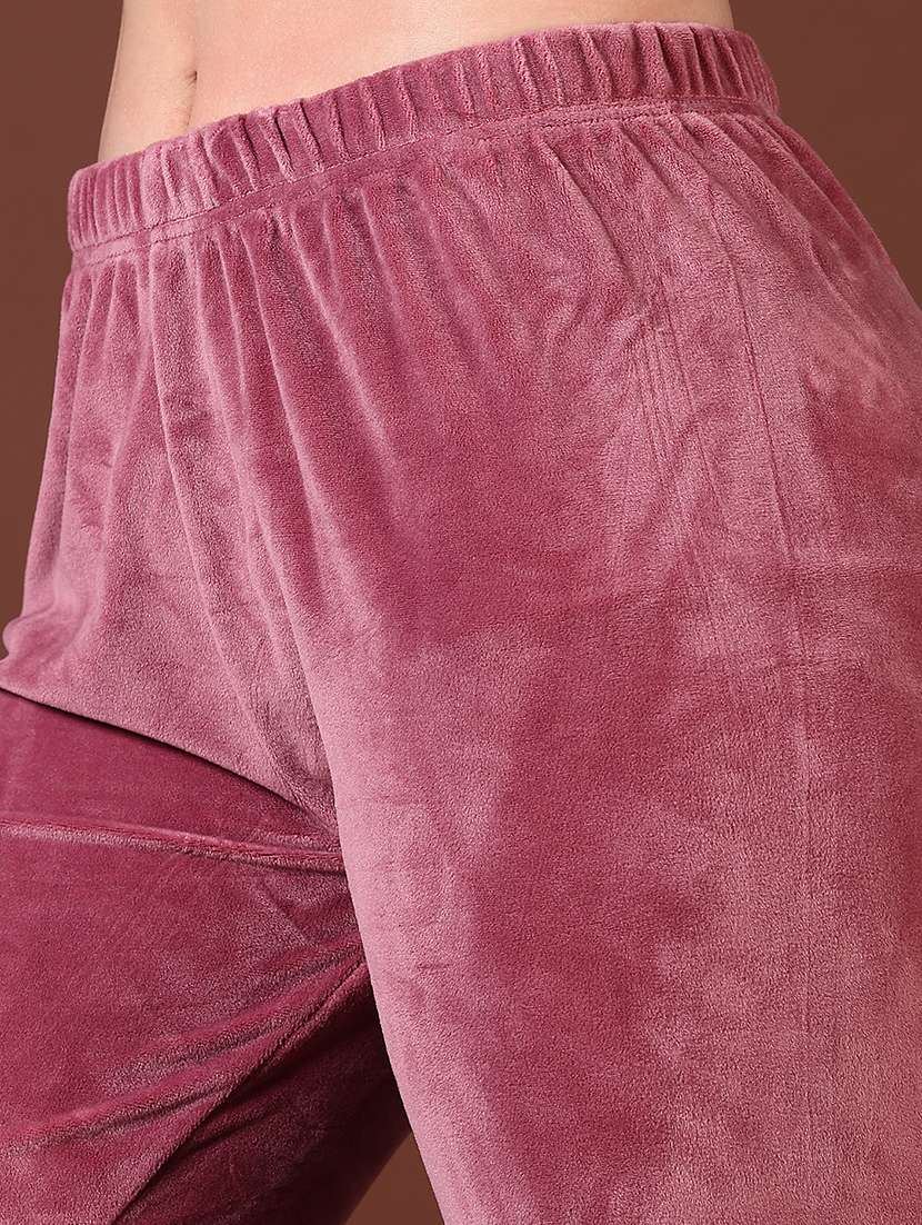 women pink solid ankle length leggings - 21665371 -  Standard Image - 5