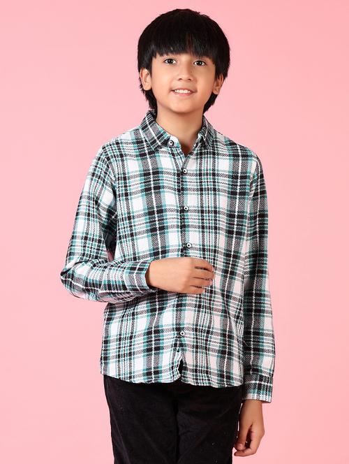 boys long sleeves checkered shirt - 21665408 -  Standard Image - 0