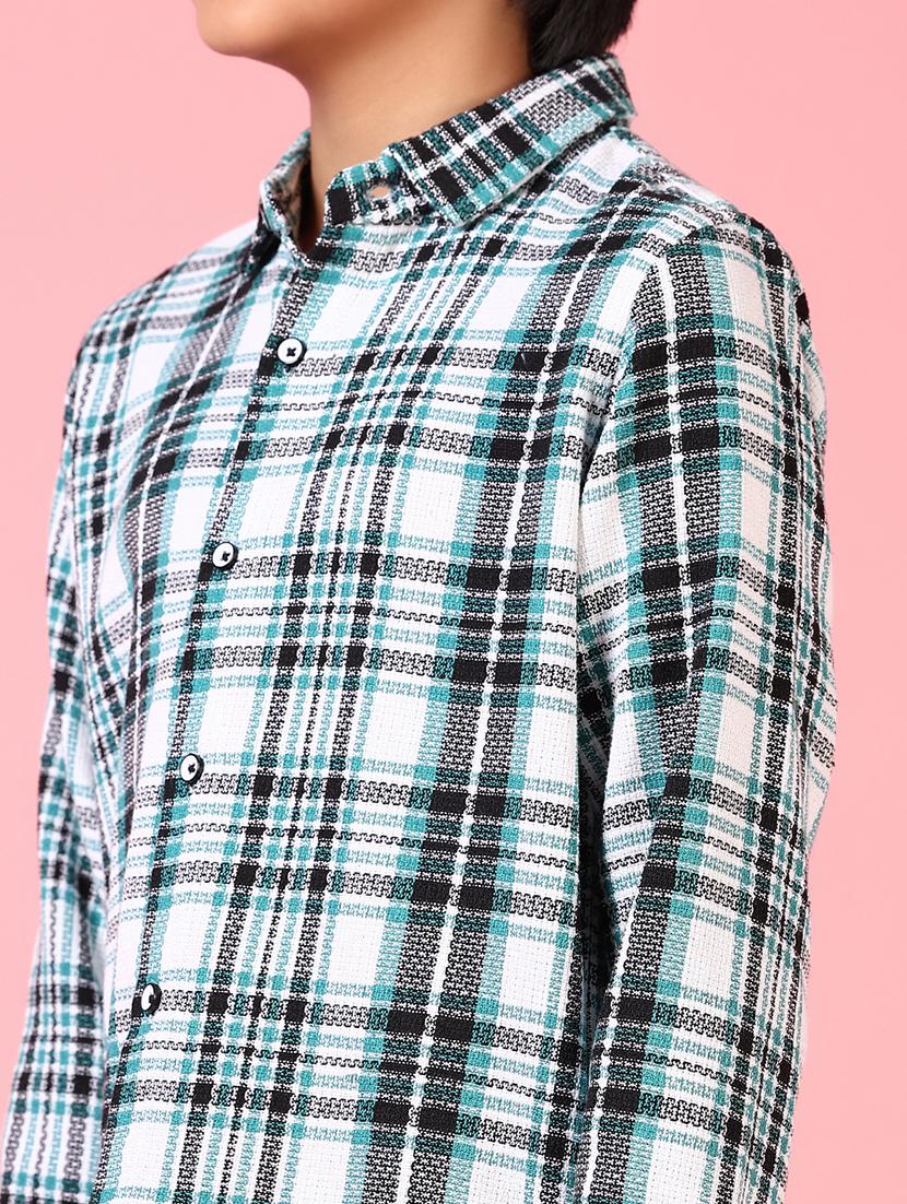 boys long sleeves checkered shirt - 21665408 - Standard Image - 5
