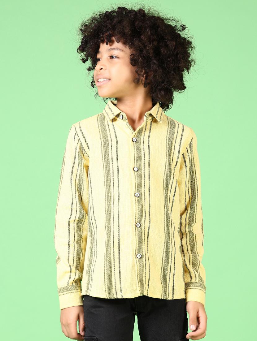 boys long sleeves striped shirt - 21665414 - Zoom Image - 0