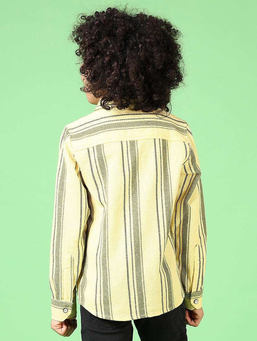 boys long sleeves striped shirt - 21665414 - Standard Image - 3