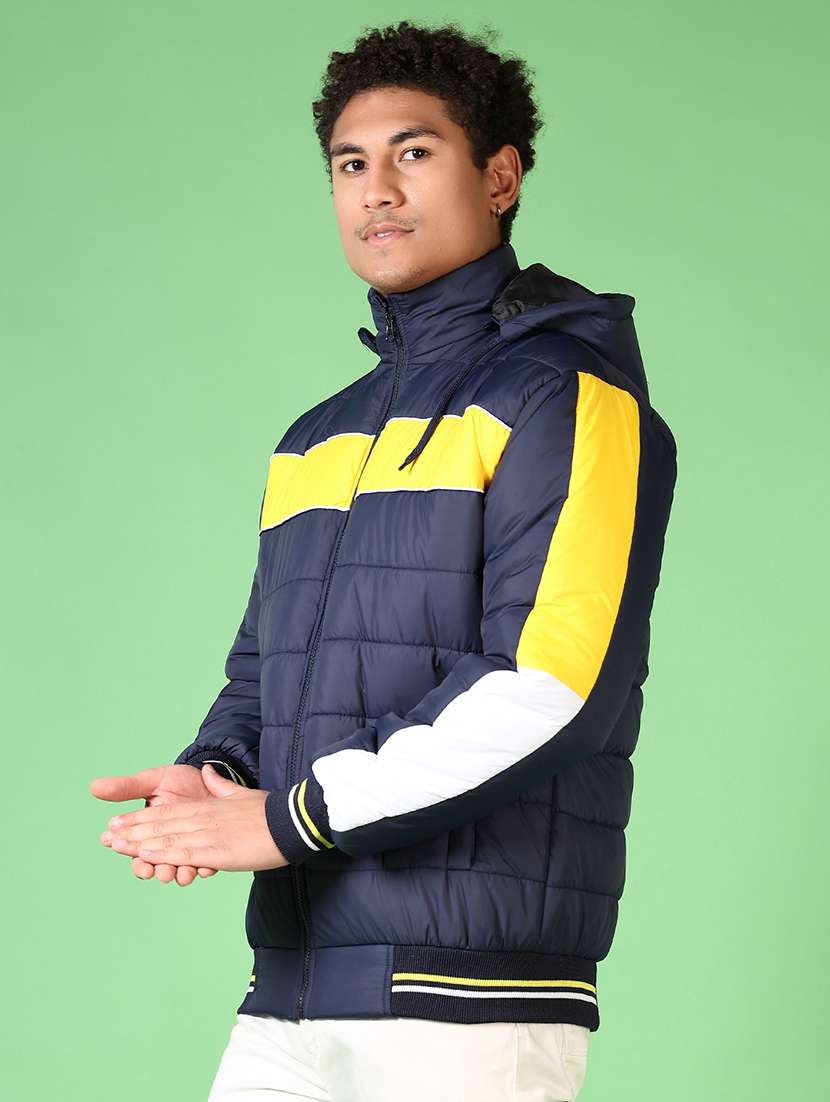 men's colorblock hooded puffer jacket  - 21665444 -  Standard Image - 5