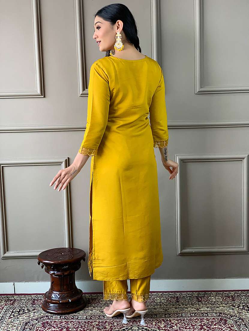 women embroidered kurta pant set with duaptta - 21665554 -  Standard Image - 3