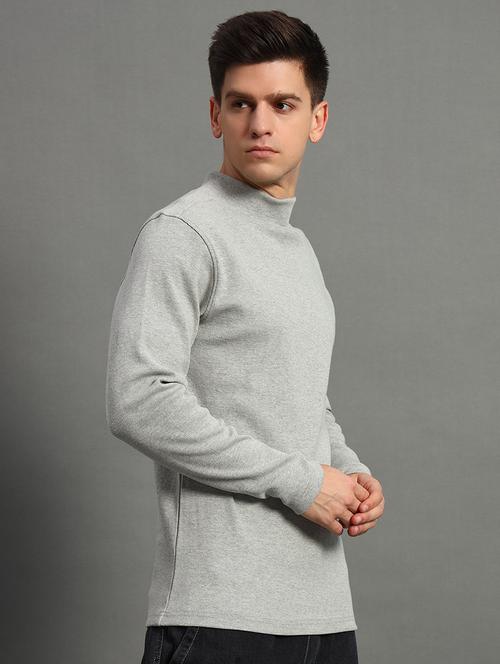 men long sleeve plain pullover - 21666262 - Standard Image - 0