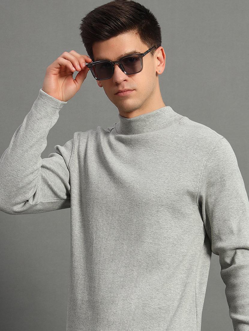men long sleeve plain pullover - 21666262 - Standard Image - 3