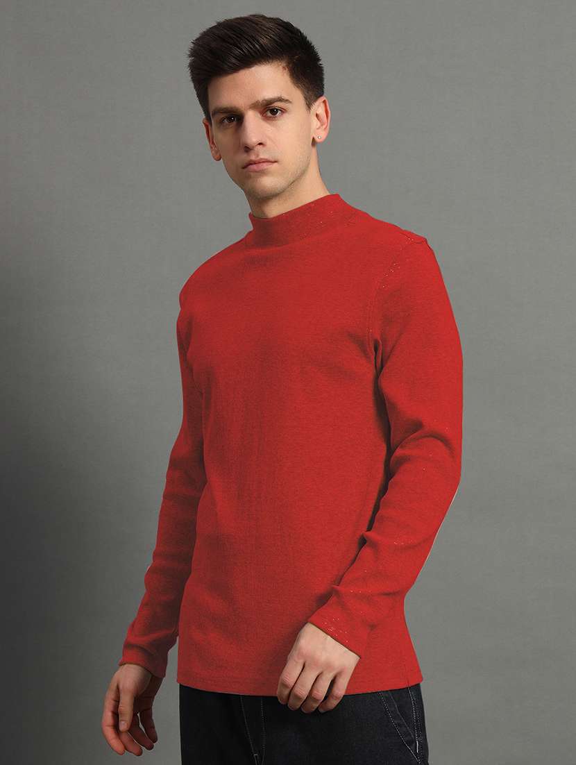 men long sleeve plain pullover