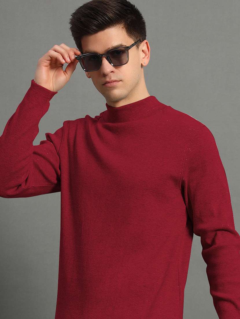 men long sleeve plain pullover - 21666268 -  Standard Image - 3