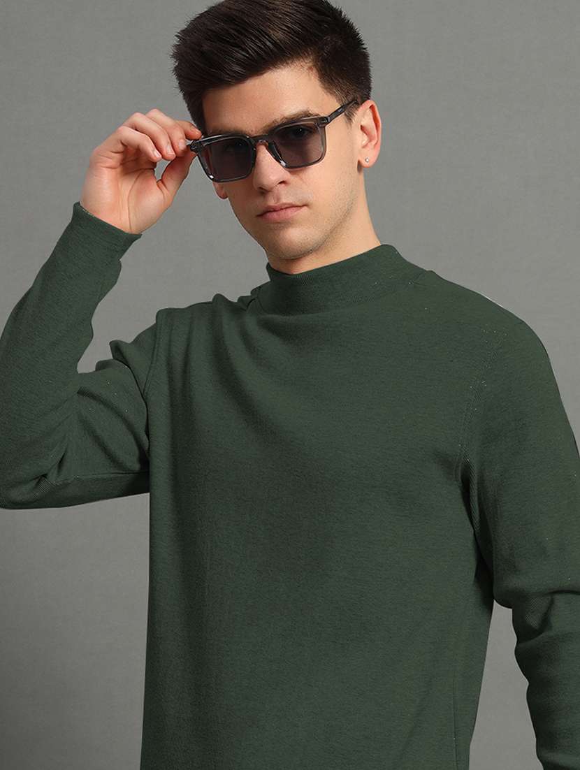 men long sleeve plain pullover - 21666269 -  Standard Image - 3