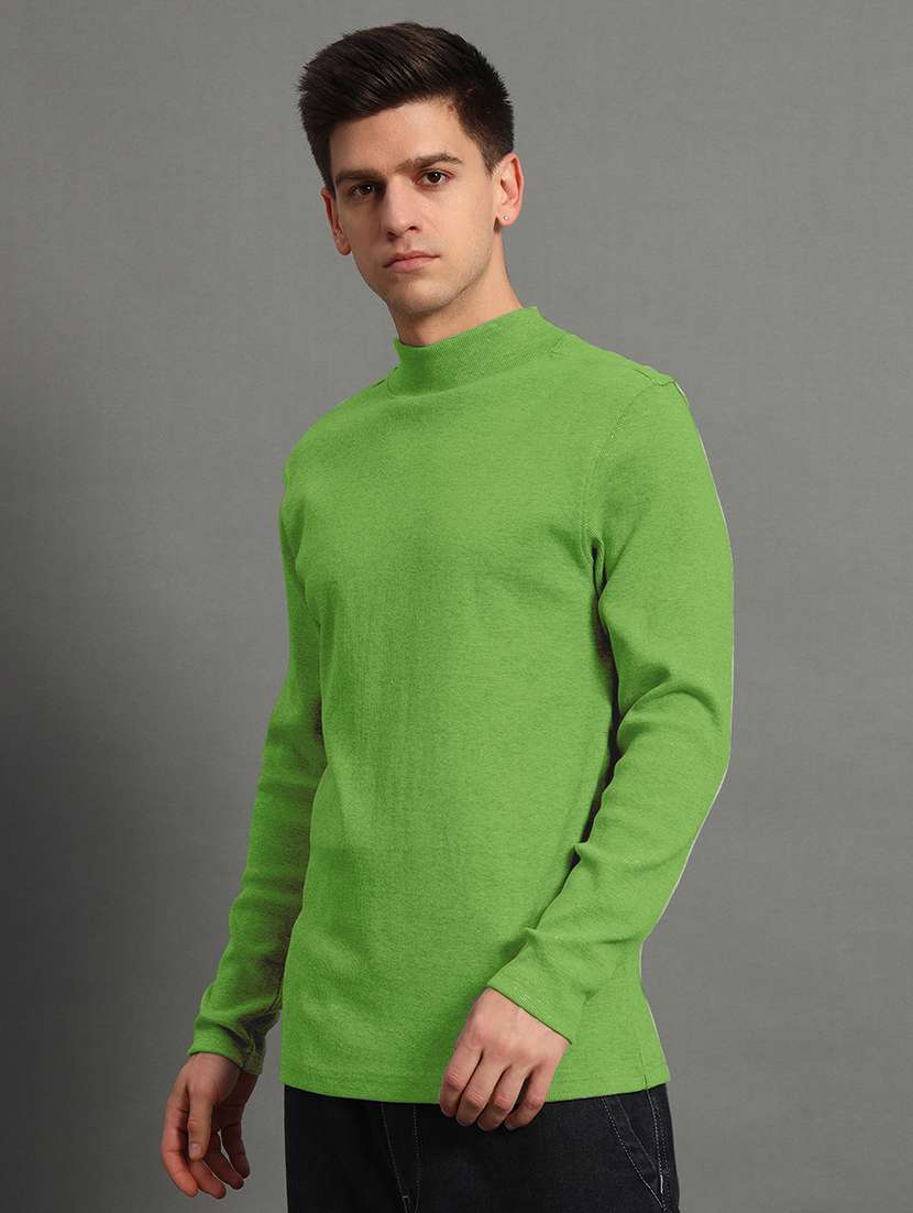 men long sleeve plain pullover
