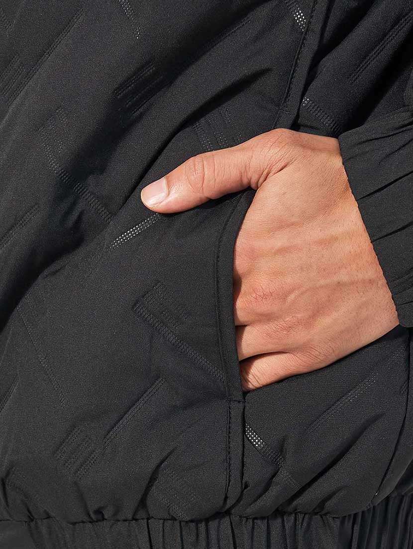 men black solid long sleeve casual jacket - 21666286 - Standard Image - 5