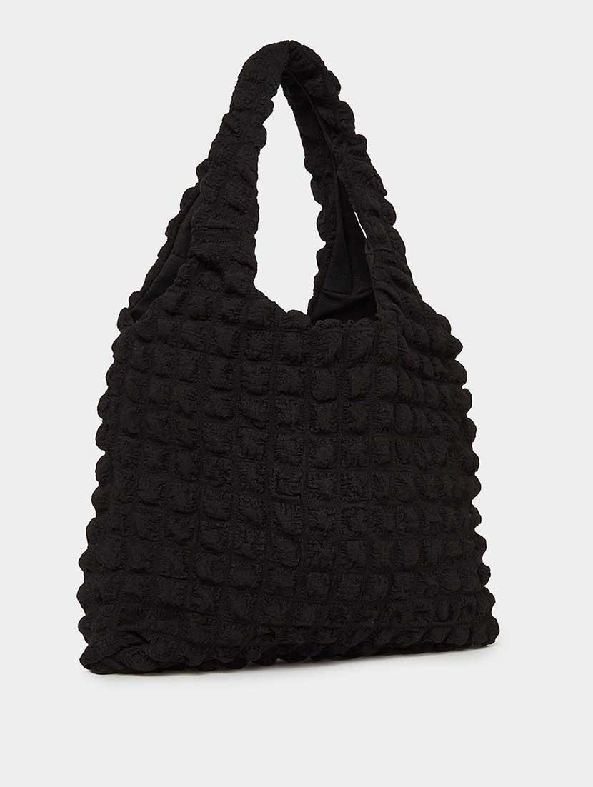 women black textured handbag - 21666311 - Zoom Image - 0