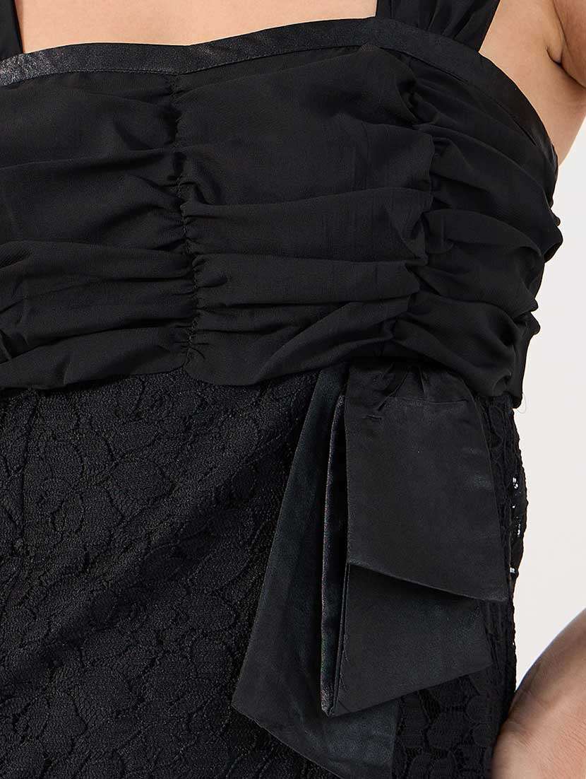 women lace detailed sleeveless sheath dress - 21666350 -  Standard Image - 5