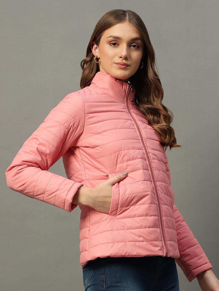 women long sleeve solid quilted jacket - 21666496 - Zoom Image - 0