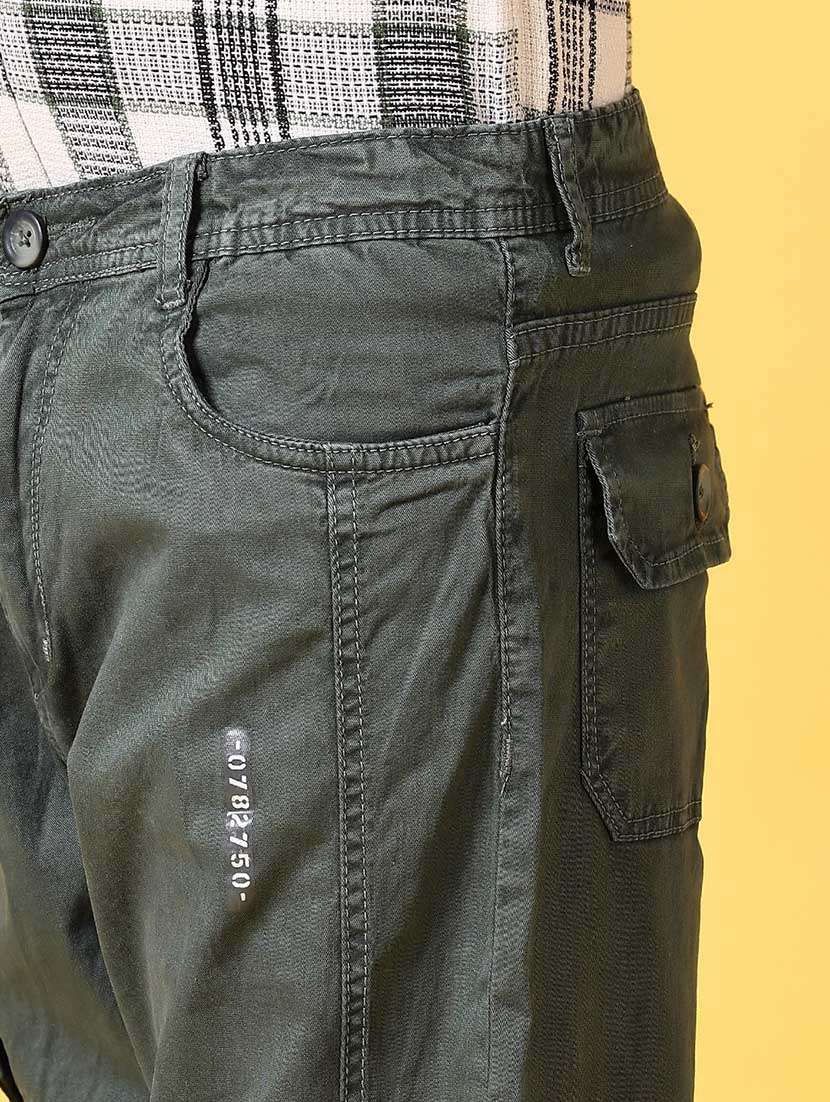 boys green solid cargo - 21666581 - Standard Image - 5