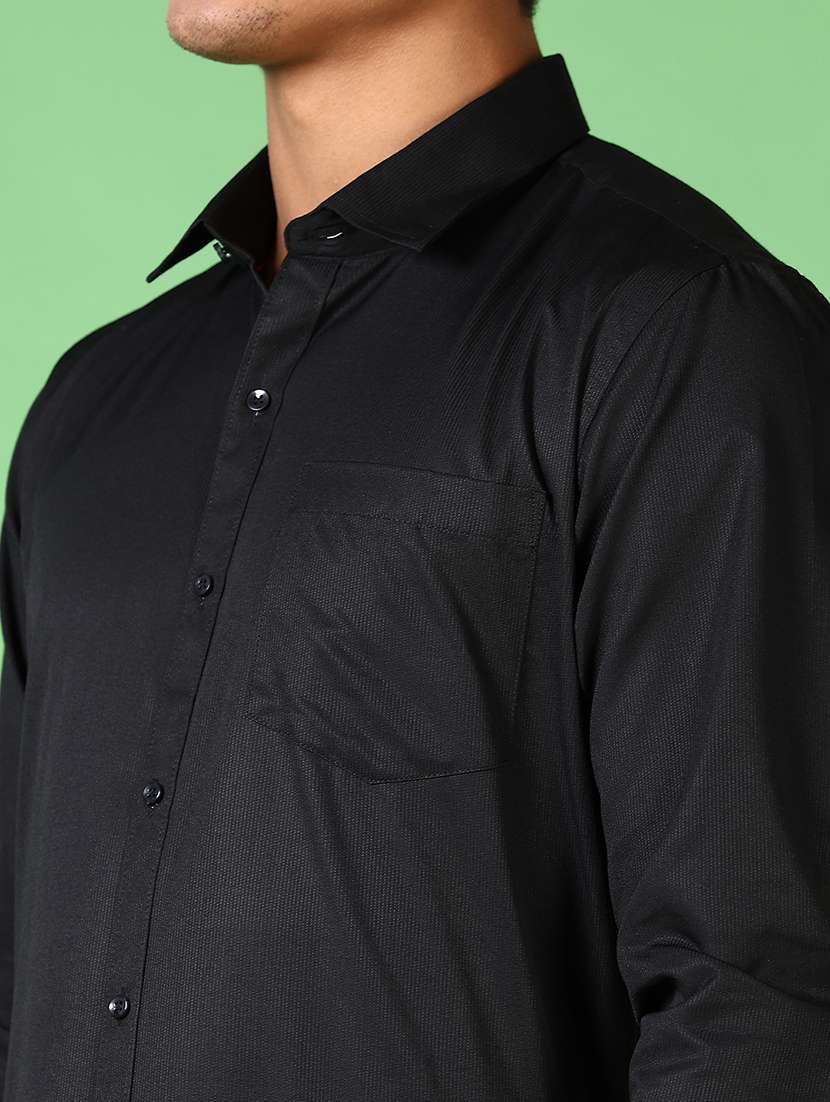 men self design long sleeve formal shirt - 21666688 -  Standard Image - 5