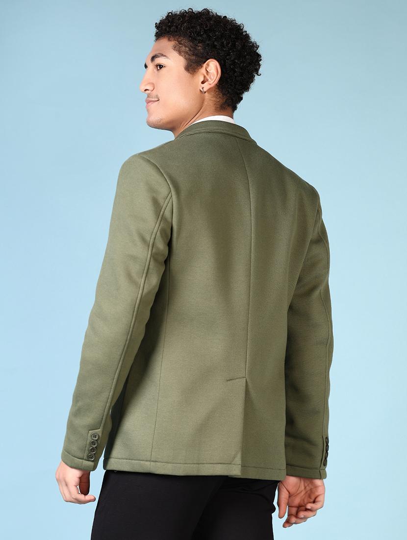 men solid long sleeve single breasted blazer - 21666783 - Standard Image - 3