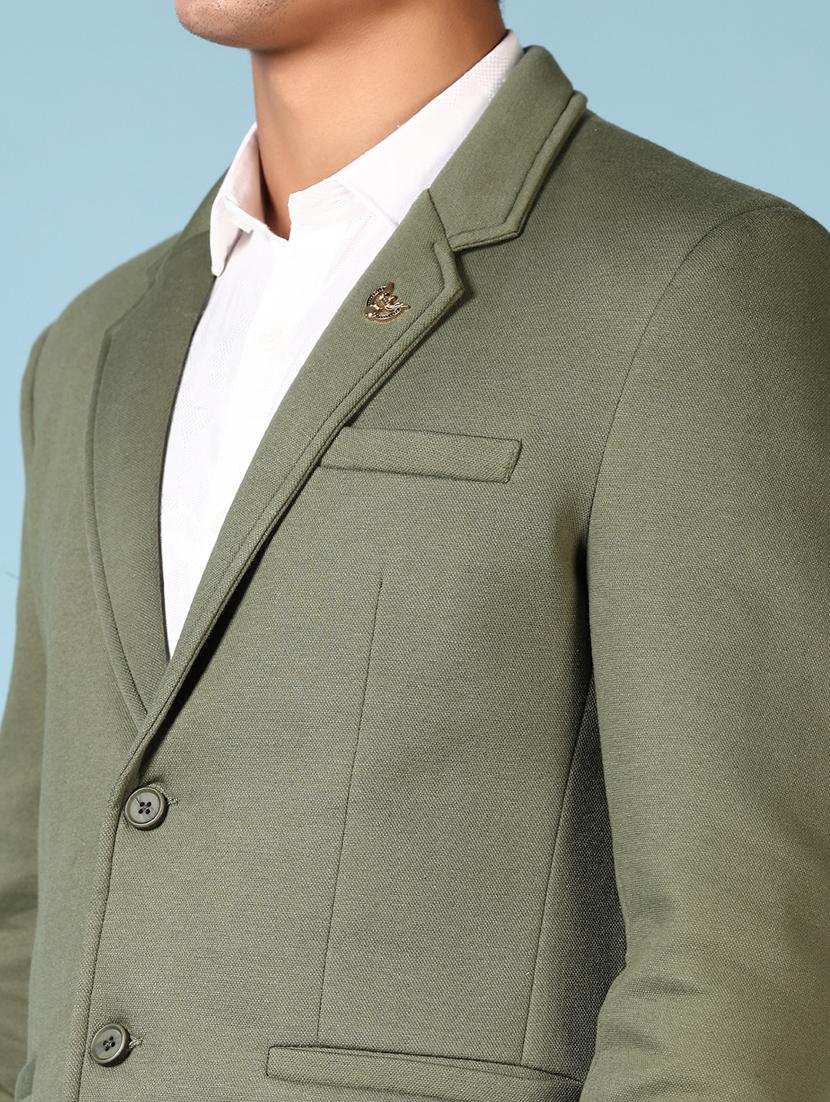 men solid long sleeve single breasted blazer - 21666783 - Standard Image - 5