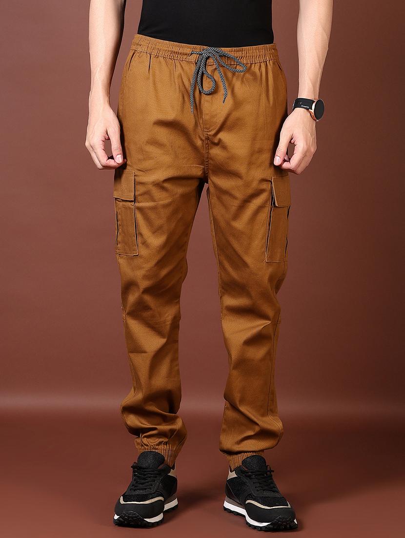 men solid mid rise regular fit jogger - 21666797 - Zoom Image - 0
