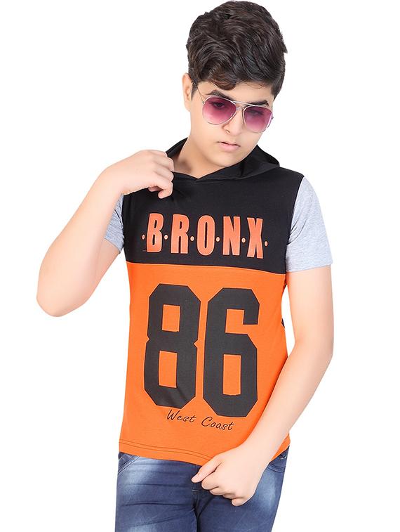 kids hooded short sleeve printed t-shirts combo - 21667000 - Standard Image - 3