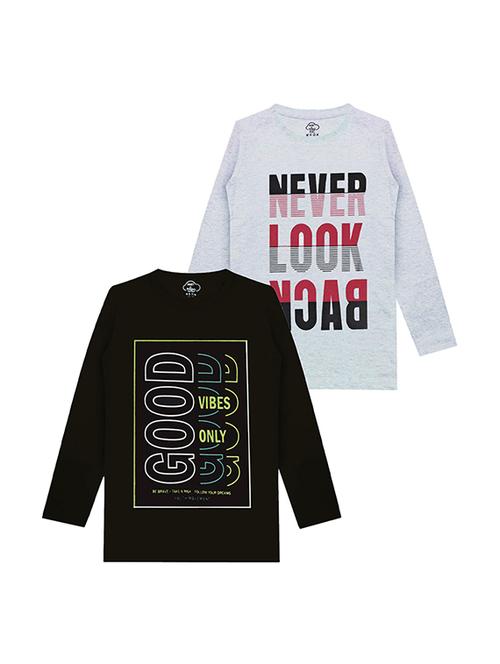 kids round neck long sleeve printed t-shirts combo - 21667003 -  Standard Image - 0