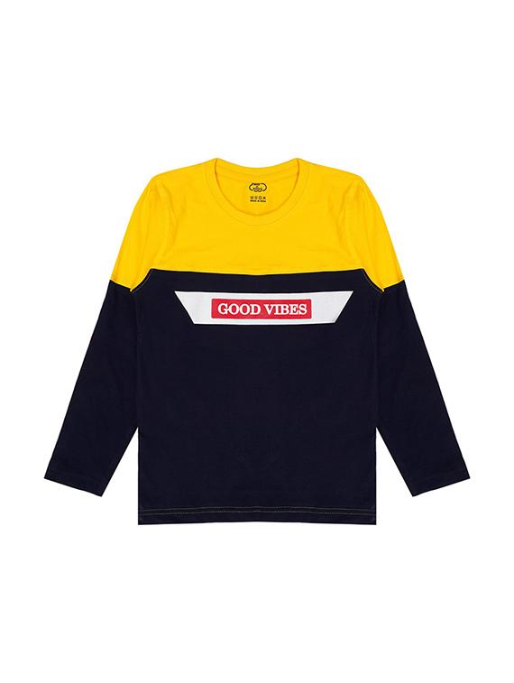 kids round neck long sleeve color block t-shirts combo - 21667012 - Standard Image - 3