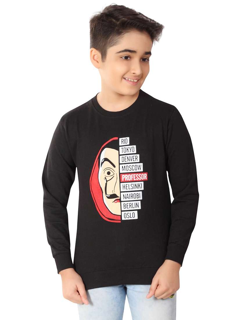 boys long sleeves printed t-shirt